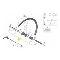 Axe Complet Pour Roue Shimano Ultegra RS700 Tubeless Arrière