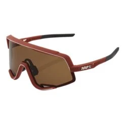 Lunettes 100% Glendale Rouge Foncé Avec Verres Réfléchissants Bronze