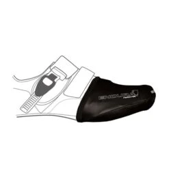 Couvre-pointes Endura FS 260-Pro Slick Toe Cover Noir Brillant