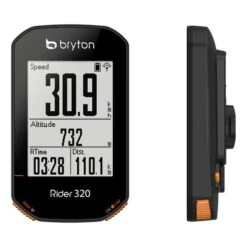 Bryton Rider 320 T Avec Capteur De Rythme Et Capteur De Fréquence Cardiaque Noir