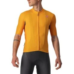 Maillot Castelli Endurance Elite Manche Courte Orange Brillant