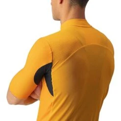 Maillot Castelli Endurance Elite Manche Courte Orange Brillant -Vélo Rabais Boutique ca 4522022 854 006