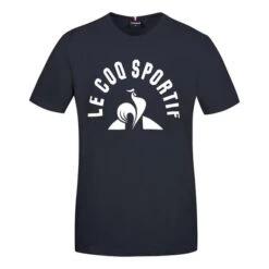 T-shirt Le Coq Sportif Bat Nº2 Manche Courte Noir Blanc