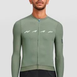Maillot MAAP Evade Pro Base Manche Longue Vert Gazon Clair -Vélo Rabais Boutique map mal117 sgr 005