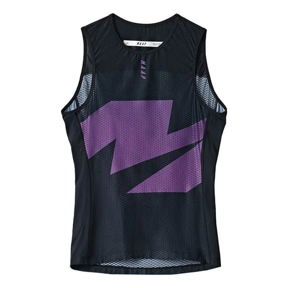 Maillot De Corps MAAP Evolve Team Sans Manches Noir Lilas 1 Maillot De Corps MAAP Evolve Team Sans Manches Noir Lilas