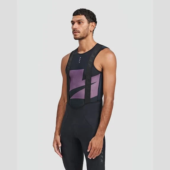 Maillot De Corps MAAP Evolve Team Sans Manches Noir Lilas 2 Maillot De Corps MAAP Evolve Team Sans Manches Noir Lilas – Image 2