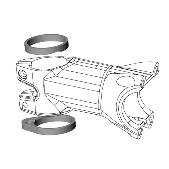 Entretoises PRO Vibe 1-1/4" TOP Noir 1 Entretoises PRO Vibe 1-1/4" TOP Noir