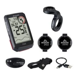 Compteur De Vélo Sigma ROX 4.0 + Capteur De Vitesse Et De Cadence Noir