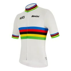 Équipement Santini UCI World Champion 2021 Blanc Noir 8 Équipement Santini UCI World Champion 2021 Blanc Noir -Vélo Rabais Boutique st re94075cworldeco bi 002