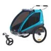 Remorque Thule Chariot Coaster 2 XT + Vélo + K Conduite Bleu Noir