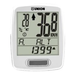 Compteur Kilométrique Union 21 Fonctions Sans Câble Blanc
