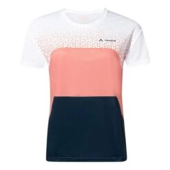 Maillot Vaude Moab VI Manche Courte Blanc Rose Bleu Marine Femme