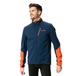 Veste Vaude Matera Softshell Bleu Marine Foncé Rouge -Vélo Rabais Boutique vu 42483 328 003