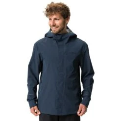 Veste Fine Imperméable Vaude Yaras II Bleu Marine Foncé -Vélo Rabais Boutique vu 43245 179 003